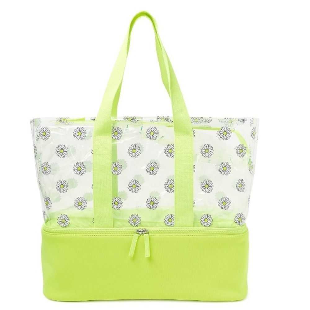 Neon Green Cooler Tote
